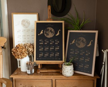 Kerry Eugenie Prendiville hand illustrated lunar calendars Kilbaha Gallery Ireland contemporary art Interiors