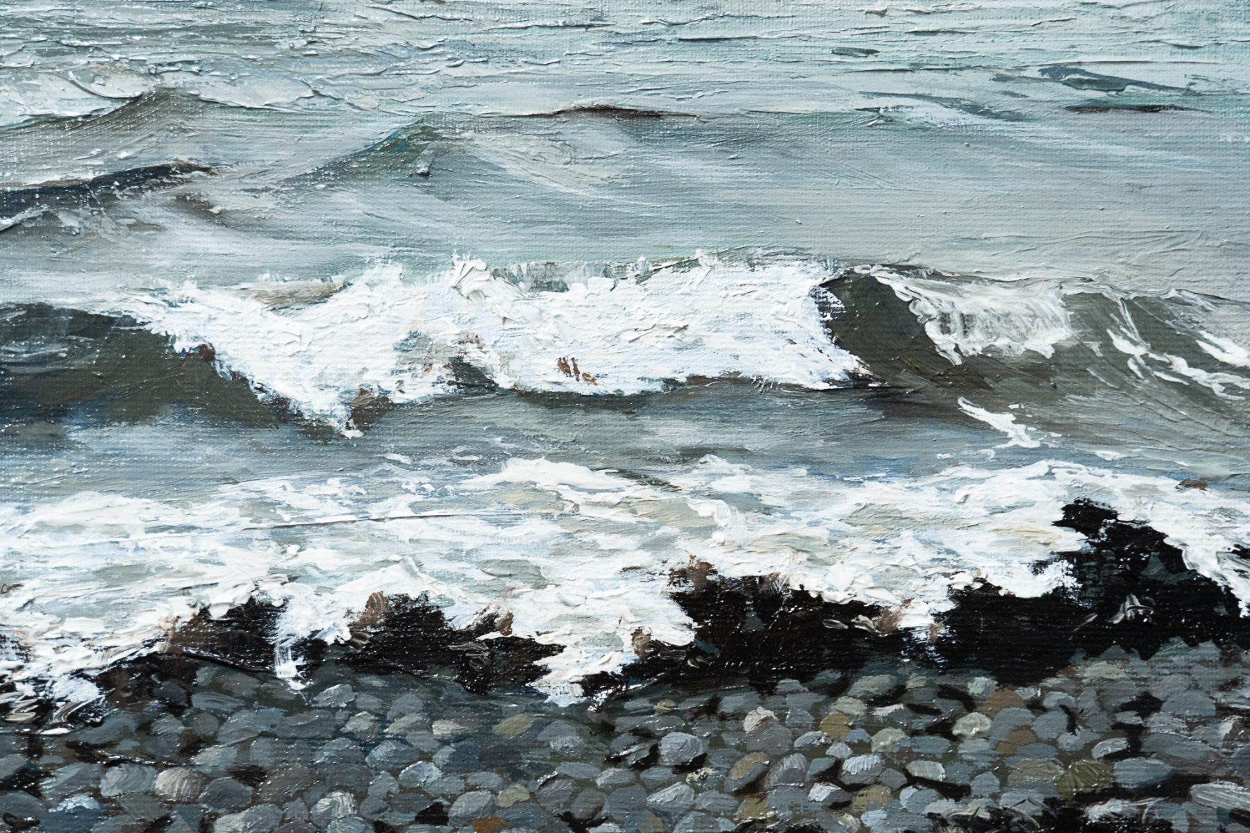 Rolling Tide IV Kilbaha Gallery artist D Irish art seascape waves Ireland beautiful Ireland Irish art contemporary artist Ireland waves failte Ireland tourism Interiors oil on canvas Kilbaha Gallery