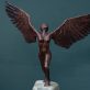 Adam Pomeroy winged goddess bronze sculpture bronze statue contemporary sculptor Ireland Interiors Kilbaha Gallery Mythology Ireland wings wingspan empowering drama movement poise