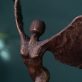 Adam Pomeroy winged goddess bronze sculpture bronze statue contemporary sculptor Ireland Interiors Kilbaha Gallery Mythology Ireland wings wingspan empowering drama movement poise