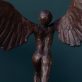 Adam Pomeroy winged goddess bronze sculpture bronze statue contemporary sculptor Ireland Interiors Kilbaha Gallery Mythology Ireland wings wingspan empowering drama movement poise