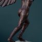 Adam Pomeroy winged goddess bronze sculpture bronze statue contemporary sculptor Ireland Interiors Kilbaha Gallery Mythology Ireland wings wingspan empowering drama movement poise