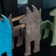 Seamus Connolly bronze dogs Ireland bronze foundry sculpture original Irish art contemporary art Interiors Kilbaha Gallery Ireland