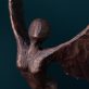 Adam Pomeroy winged goddess bronze sculpture bronze statue contemporary sculptor Ireland Interiors Kilbaha Gallery Mythology Ireland wings wingspan empowering drama movement poise