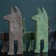 Seamus Connolly bronze dogs Ireland bronze foundry sculpture original Irish art contemporary art Interiors Kilbaha Gallery Ireland