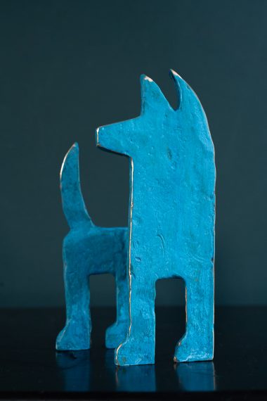 Seamus Connolly bronze dogs Ireland bronze foundry sculpture original Irish art contemporary art Interiors Kilbaha Gallery Ireland