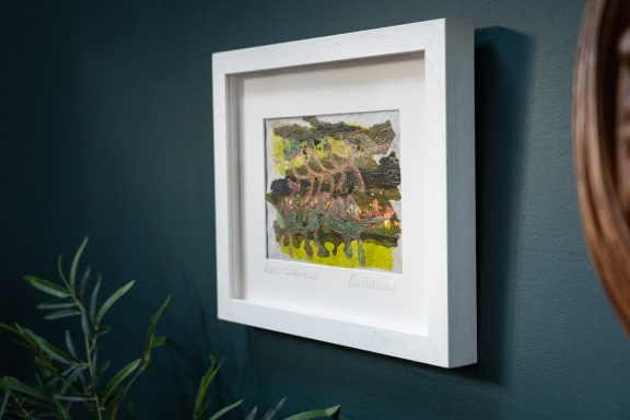Kim Thittichai mixed media textile art Ireland original art seaweed art and interiors kilbaha gallery