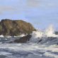 Ivan Daly waves seascape cliffs extraordinary artist beautiful oils oil painting drama of the ocean Irish seascape Irish interiors large art