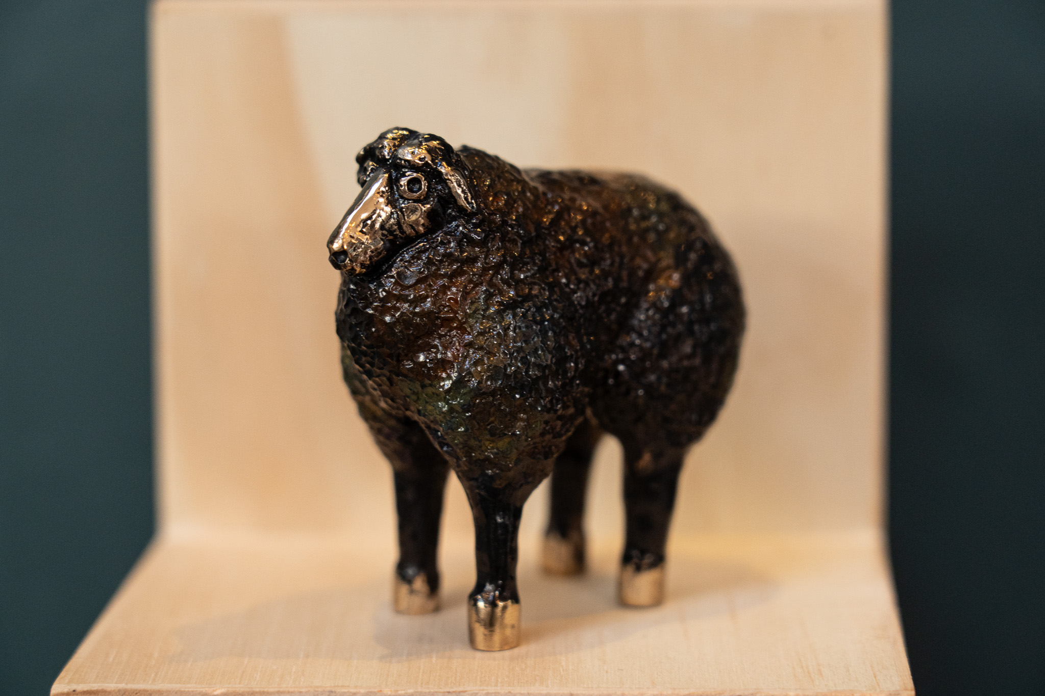 Bronze Sheep Sculpture by Arturas animal sculpture art bronze foundry Irish art original art beautiful Ireland gift Irish interiors animals farm animals in bronze