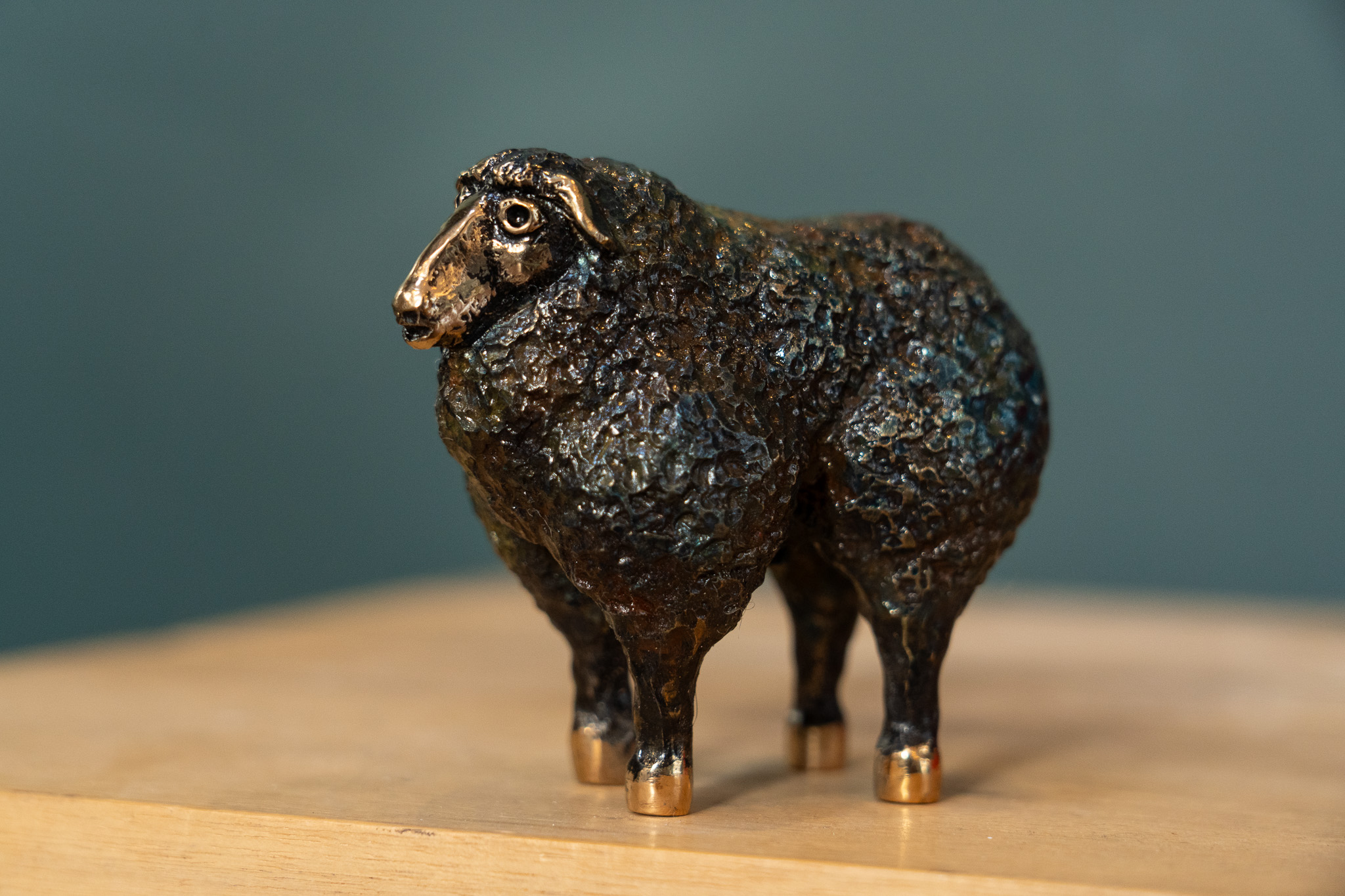 Bronze Sheep II By Arturas For Kilbaha Gallery