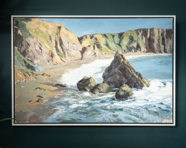 Ivan daly Ireland cliff coast Kilbaha Gallery contemporary Irish art seascape painting oil on canvas original art Irish art cliffs Kilbaha Gallery interiors Irish interiors gift investment