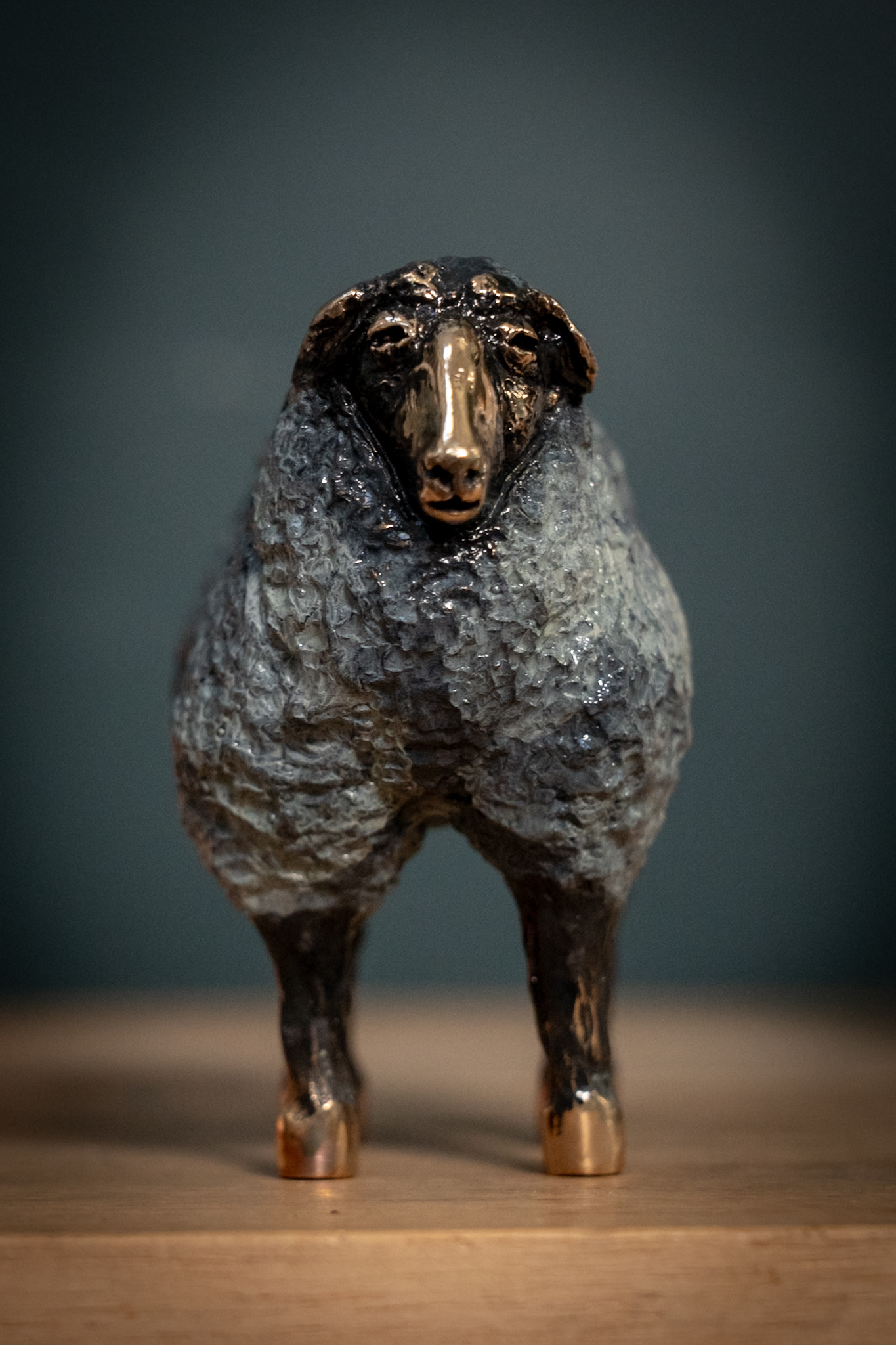 Arturas Bronze sheep sculpture Irish art original art small bronze statue beautiful things Ireland WAW farm animals animal art original work gift Irish Interiors