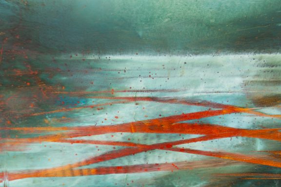Gillian Murphy Kilbaha Gallery oil and cold wax extraordinary work striking art rustic colours beautiful ethereal atmospheric painting framed Irish Interiors Ireland