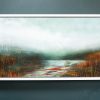Gillian Murphy Kilbaha Gallery oil and cold wax extraordinary work striking art rustic colours beautiful ethereal atmospheric painting framed Irish Interiors Ireland