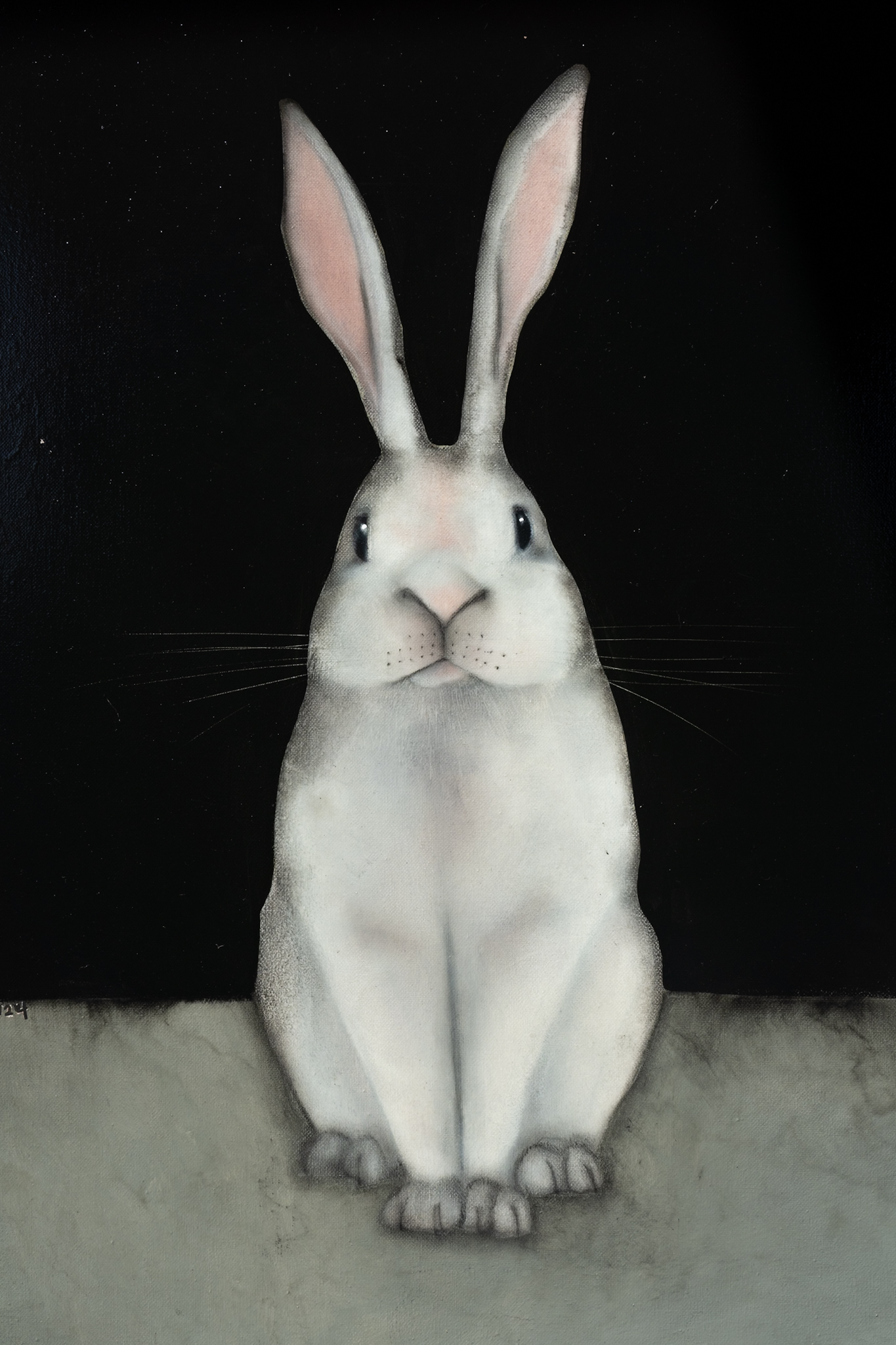 Heidi Wickham Fox Bunny Original Irish art beautiful pieces Ireland Irish art acrylic original painting West of Ireland Interiors inspiration collection
