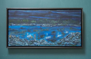 Carmel Madigan Irish art original art beautiful mixed media pieces Irish Interiors art and interiors interior design vivid colours Ireland WAW Kilbaha Gallery