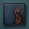 Heidi Wickham dog painting Ireland Irish art Original Irish art painting acrylics on canvas Irish interiors Kilbaha Gallery