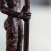 Clodagh Redden Boat Bronze standing figure large scale indoor outdoor sculpture beautiful original piece Ireland Irish art original Irish art bronze foundry contemporary take on traditional currach kilbaha gallery