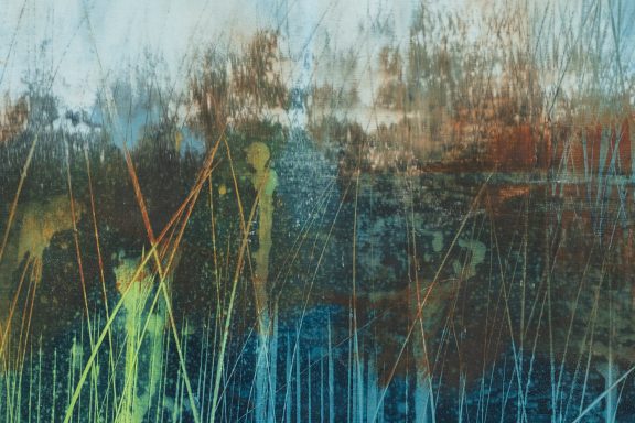 Gillian Murphy oil and cold wax original art ethereal and beautiful pieces gorgeous and striking colour palette rustic colours Irish Interiors original contemporary artist Ireland