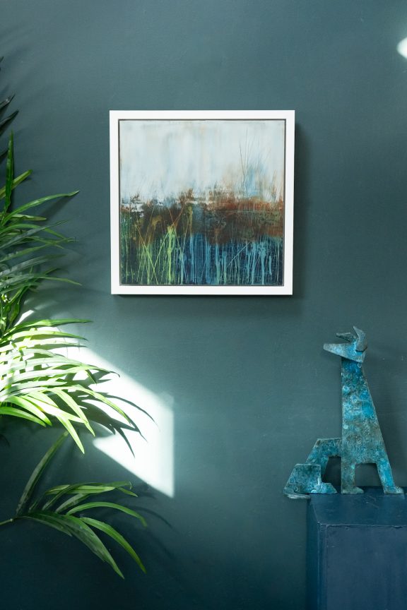 Gillian Murphy oil and cold wax original art ethereal and beautiful pieces gorgeous and striking colour palette rustic colours Irish Interiors original contemporary artist Ireland