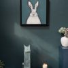 Heidi Wickham Original Contemporary Irish Art animals contrast Irish interiors Kilbaha Gallery Interior Design acrylics on canvas animals bunny painting cat dog Ireland