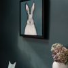 Heidi Wickham Original Contemporary Irish Art animals contrast Irish interiors Kilbaha Gallery Interior Design acrylics on canvas animals bunny painting cat dog Ireland