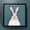 Heidi Wickham Original Contemporary Irish Art animals contrast Irish interiors Kilbaha Gallery Interior Design acrylics on canvas animals bunny painting cat dog Ireland