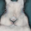 Heidi Wickham Original Contemporary Irish Art animals contrast Irish interiors Kilbaha Gallery Interior Design acrylics on canvas animals bunny painting cat dog Ireland