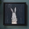 Heidi Wickham Original Contemporary Irish Art animals contrast Irish interiors Kilbaha Gallery Interior Design acrylics on canvas animals bunny painting cat dog Ireland