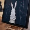 Heidi Wickham Original Contemporary Irish Art animals contrast Irish interiors Kilbaha Gallery Interior Design acrylics on canvas animals bunny painting cat dog Ireland