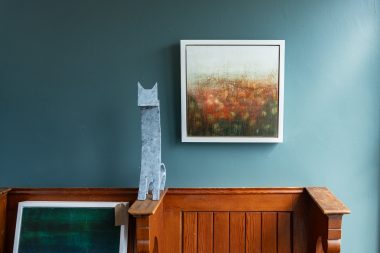 Gillian Murphy oil and cold wax original work in oils of the changing landscape through the elements beautiful piece of art Irish art Kilbaha Gallery Ireland Wild Atlantic Way collect invest art Interiors