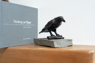 Adam Pomeroy Bronze Raven Kilbaha Gallery Ireland Irish art beautiful small bronze sculpture contemporary Irish art