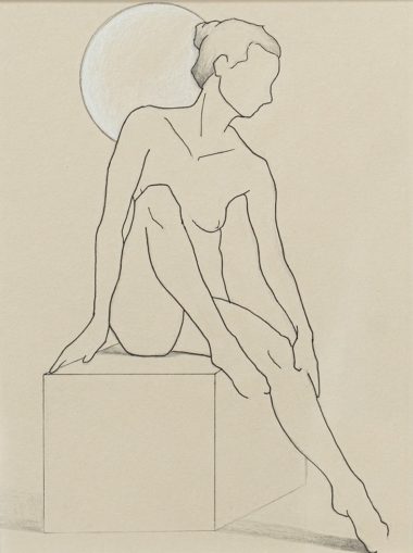 Adam Pomeroy Original Life Drawing Original Irish art beautiful life drawing female figure female form Irish art and Interiors Kilbaha Gallery