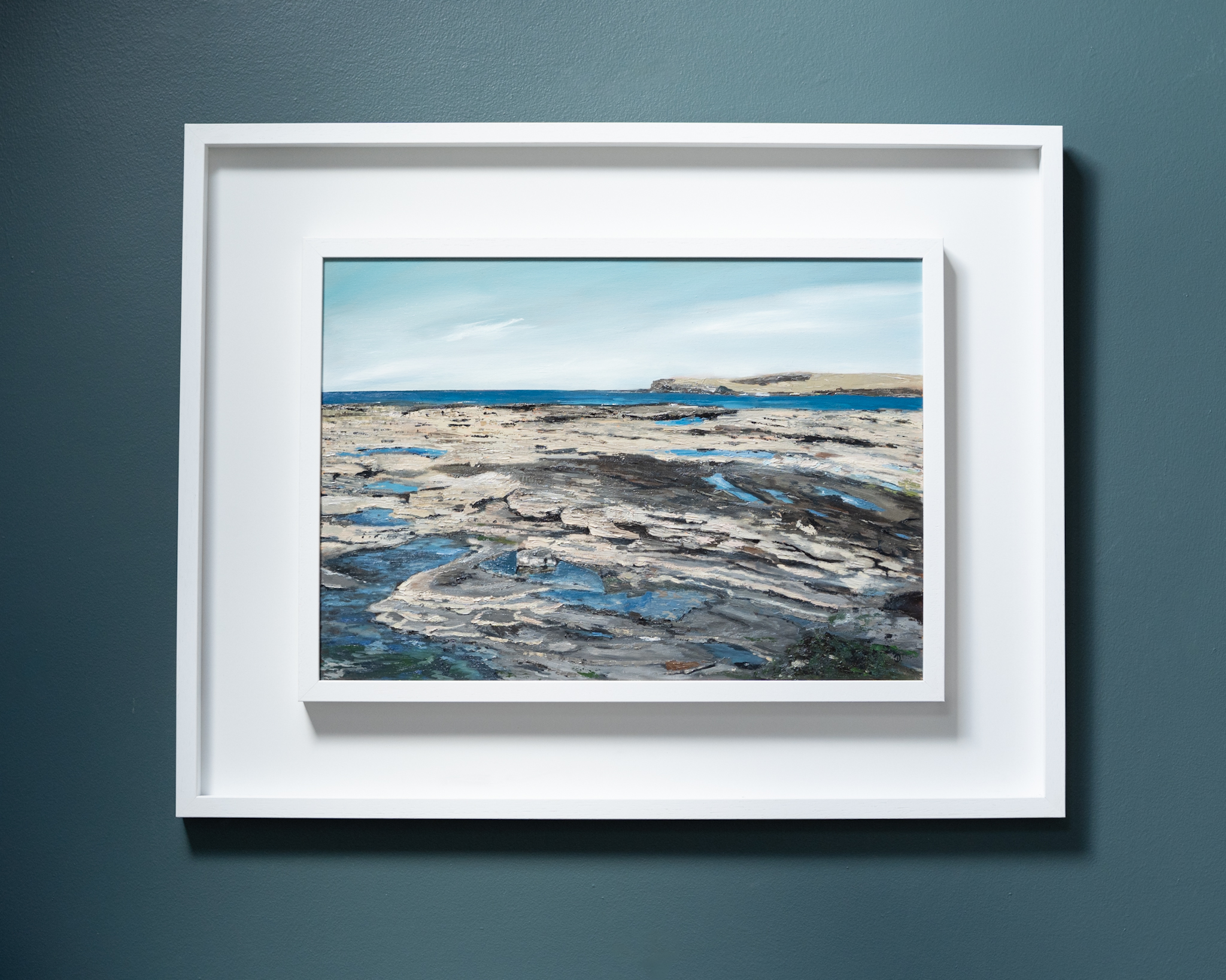 Pollock Holes Kilkee Loop Head oil painting beautiful art original Irish art Interiors seascape Wild Atlantic Way Ireland the artist signing their work as D