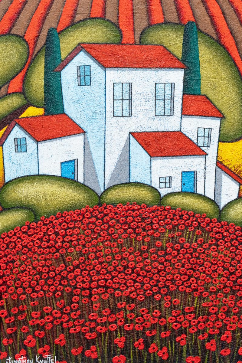 Jonathan Knuttel contemporary art vibrant colourful and fun paintings landscapes, animals, exciting colours, vivid Kilbaha Gallery