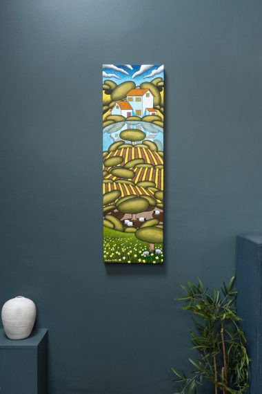Jonathan Knuttel contemporary art vibrant colourful and fun paintings landscapes, animals, exciting colours, vivid Kilbaha Gallery
