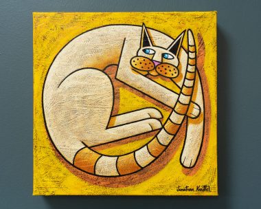 Jonathan Knuttel contemporary art vibrant colourful and fun paintings landscapes, animals, exciting colours, vivid Kilbaha Gallery