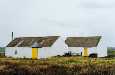 Mounted Print Yellow Door