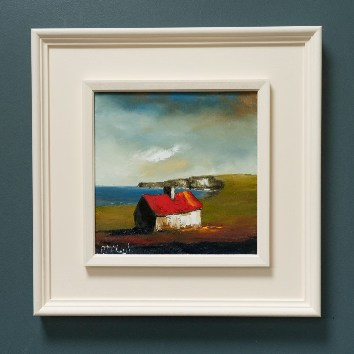 Padraig McCaul West Coast of Ireland Cottage Rural Ireland original Irish art beautiful oil painting signature colours vivid colour palette striking work interiors kilbaha Gallery
