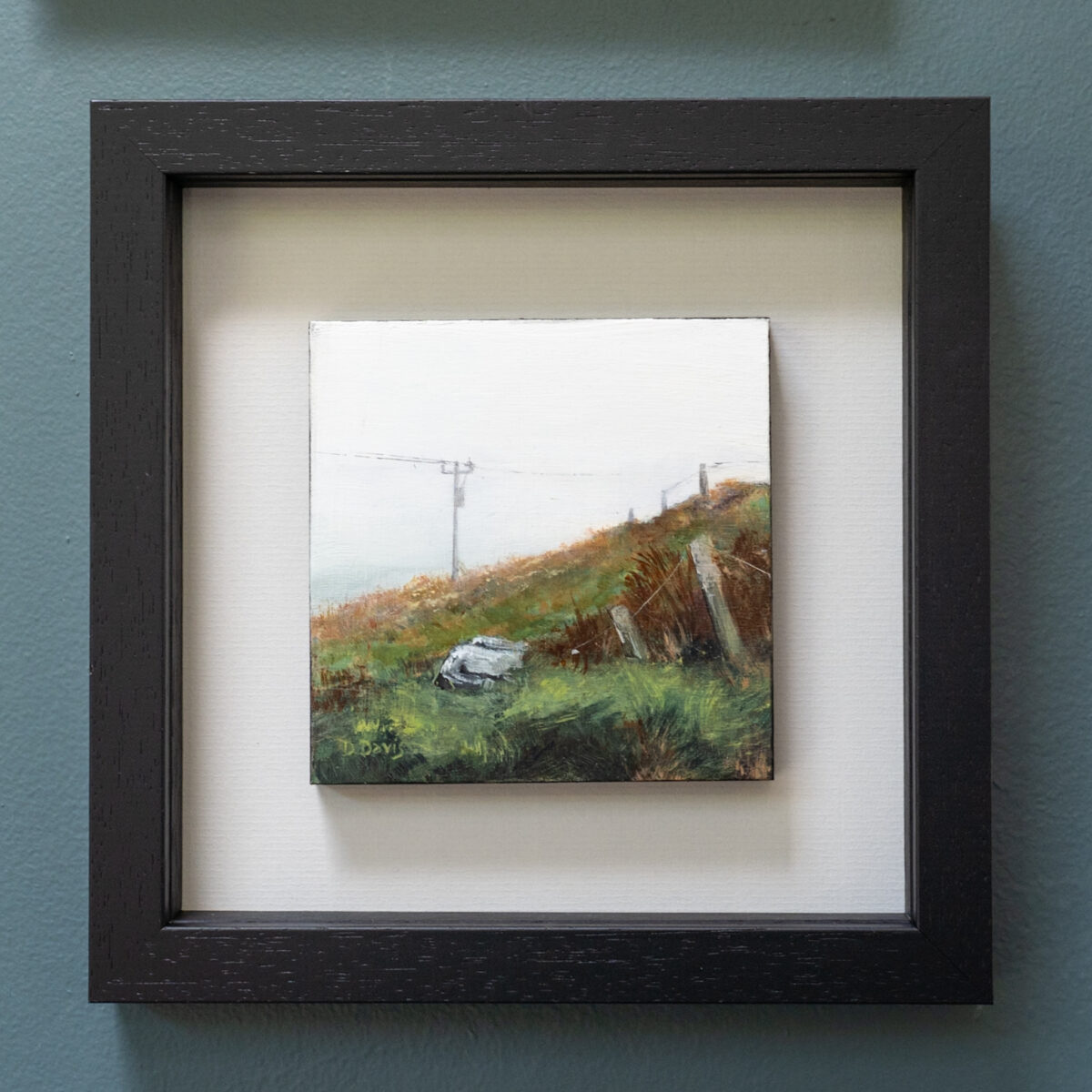 Delaney Davis beautiful small painting original work acrylics landscape mystical west of ireland gorgeous original painting