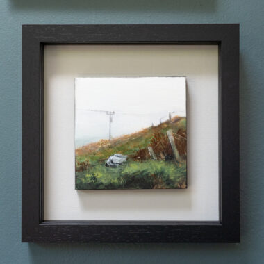 Delaney Davis beautiful small painting original work acrylics landscape mystical west of ireland gorgeous original painting