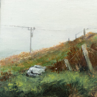 Delaney Davis beautiful small painting original work acrylics landscape mystical west of ireland gorgeous original painting