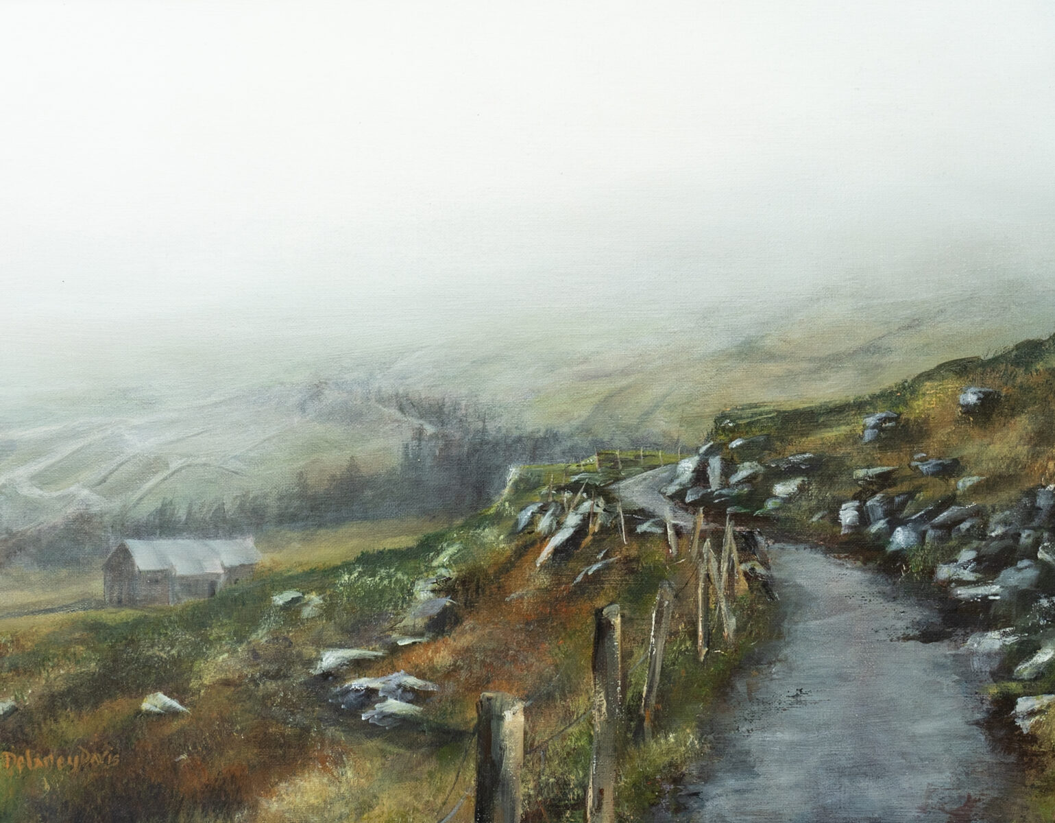 Delaney Davis beautiful painting acrylic painting Irish interiors beautiful painting Kilbaha Gallery Ireland