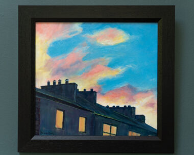 Delaney Davis beautiful painting oil painting Irish interiors beautiful sunset painting Kilbaha Gallery Ireland