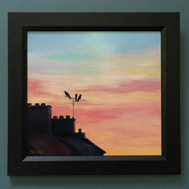 Delaney Davis beautiful painting oil painting Irish interiors beautiful sunset painting Kilbaha Gallery Ireland