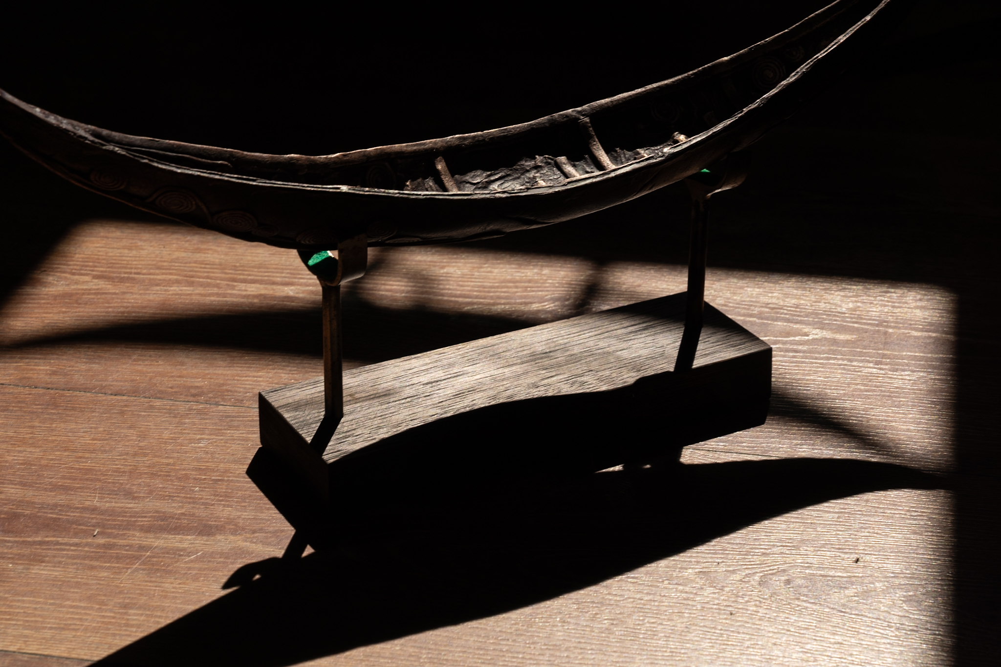 Clodagh Redden Bronze sculpture soul boat beautiful old Ireland contemporary art contemporary take on traditional Irish currach West of Ireland Kilbaha Gallery