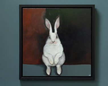 So Many Chores by Heidi Wickham original painting beautiful piece Rabbit Bunny art Irish Art and Interiors Kilbaha Gallery