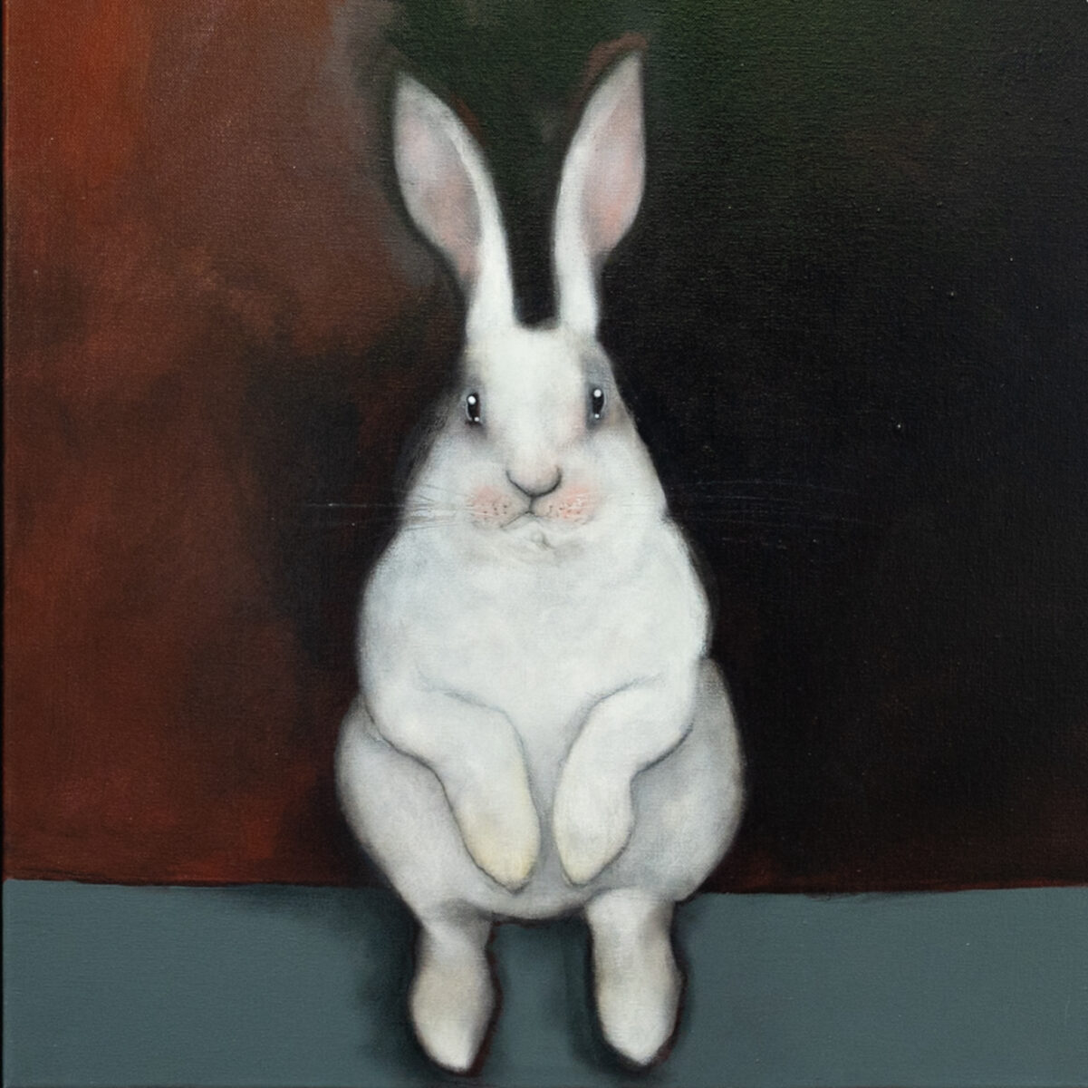 So Many Chores by Heidi Wickham original painting beautiful piece Rabbit Bunny art Irish Art and Interiors Kilbaha Gallery
