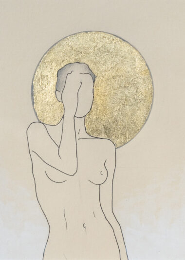 Life Drawing with Gold Leaf #15
