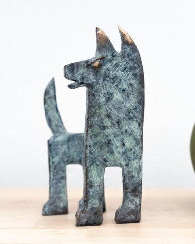 Medium Bronze Dog (Grey)